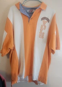 Vintage Tennessee Volunteers Polo Shirt Mens Medium Orange Vols NCAA Spike Sport - Picture 1 of 6