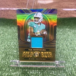 2023 Gold Standard Tua Tagovailoa Gold Rush Patch /299 Miami Dolhpins PT