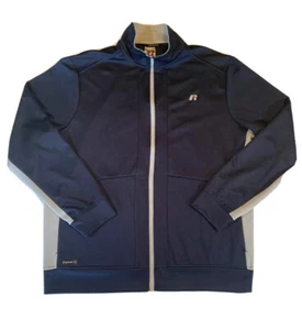 Chaqueta Russell Drive Power 360 Cremallera Completa Para Hombre Grande Azul Ropa Activa Informal L - Imagen 1 de 11