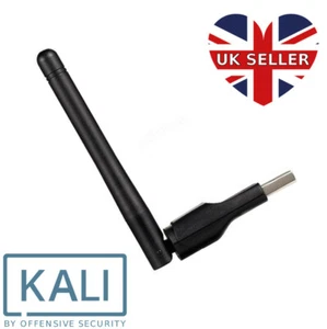 USB WiFi Adapter Kali Linux Aircrack Compatible Hack Wi-Fi Network 2dBi Antenna - Picture 1 of 2