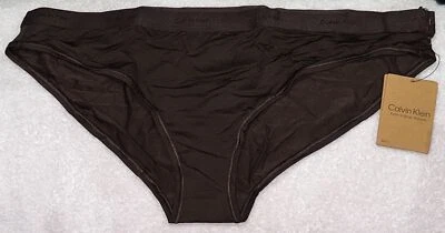 CALVIN KLEIN Form To Body Natural Woodland Brown Bikini Panty Womens Plus 1X 2X - Image 1 of 4