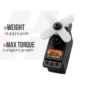 Servo de pluma de engranaje de metal de alto par Hitec HS-5065MG - Imagen 1 de 3