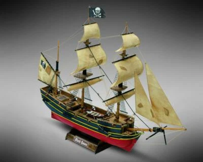 Dusek MiniMamoli MM60 Black Queen, wooden model kit, scale 1:135 - Immagine 1 di 2