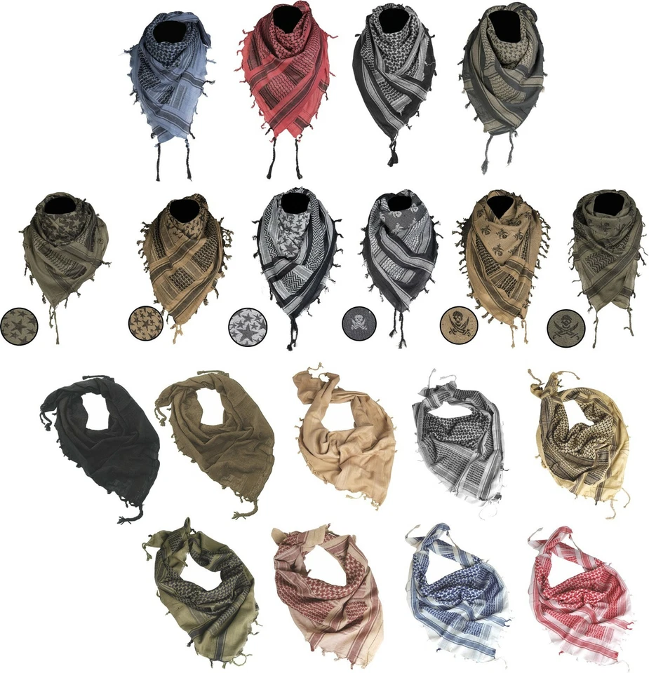 Shemagh Bundeswehr pañuelo para el cuello BW PLO bufanda pañuelo para la cabeza US Army Scarf militar Kufiya - Imagen 1 de 1