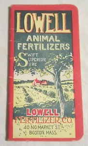 LOWELL ANIMAL FERTILIZERS -- Pocket Catalog & Notebook -- Boston, 1914 - Picture 1 of 11