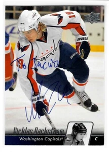 Nicklas Backstrom Signed 2010/11 Upper Deck Card #1 Personalized To Jacob - Picture 1 of 1