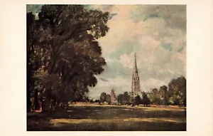 "ANBLICK AUF DIE SALISBURY-KATHEDRALE" CONSTABLE-Nationalgalerie für Kunst Vintage-PC" - Bild 1 von 2