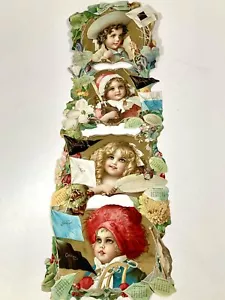 Antiker GRAND UNION TEA CO. Stanzkalender 1905, 12 Monate, Kinder - Bild 1 von 7