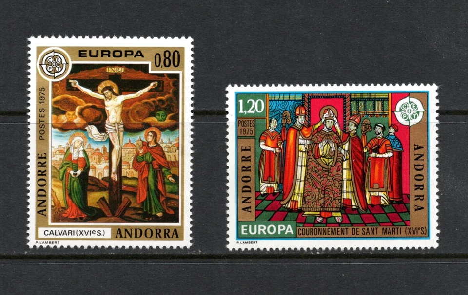 R6075 Andorra (Fr.)  Cuadros artísticos 1975 2v.   MNH Foto 1 de 1