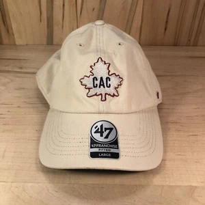 NUEVO '47 Montreal Canadiens Vintage Clásico Franquicia Ajustado Crema Para Hombre Talla L - Imagen 1 de 9