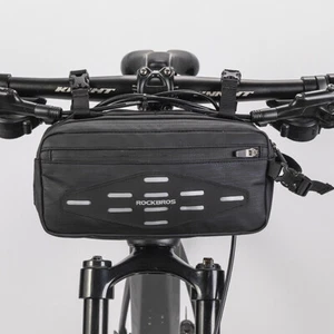 ROCKBROS Bike Front Handlbar Bag Cycling Frame Shoulder Bags 2L Waterproof Black - Picture 1 of 8