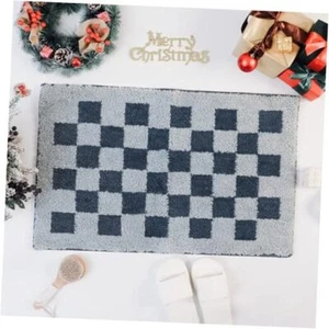 Extra Absorbent Bathroom Mat Thick Fluffy and Non Slip Carpet 31"x20" Blue - Picture 1 of 8