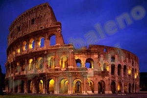 MAGNETE IN PVC RIGIDO COLOSSEO ROMA ROME COLOSSEUM CALAMITA FRIGOR FRIGORIFERO! - Picture 1 of 1
