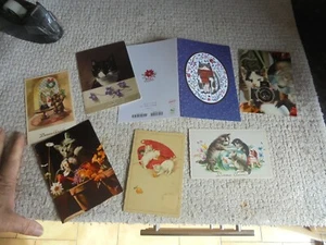 Chat Lot de 7 Cartes Postales Diverses époques , illustrée - Picture 1 of 4