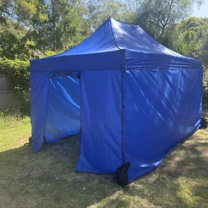 3X4.5M Folding Gazebo Powder-coated frame Marquee Pop Up Outdoor Shade Canopy Bl - Picture 1 of 6