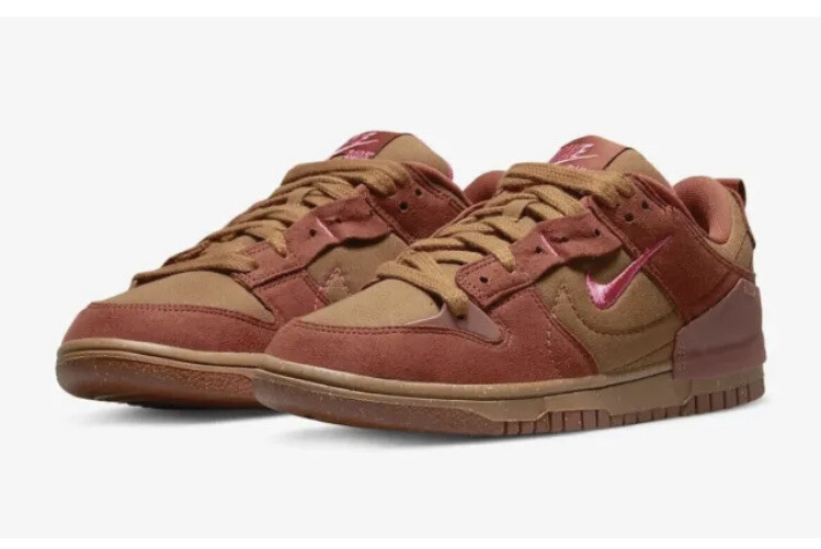 ★Nike★WMNS DUNK LOW DISRUPT 2 SE \"ブラウン クロコ\"★追跡可 Nike Wmns Dunk Low Disrupt 2 Women Casual Lifestyle Shoes