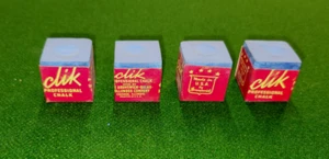 Brunswick Billiards Clik Billiard Chalk SET OF 4 THE GAME ROOM STORE 07004 - Picture 1 of 2