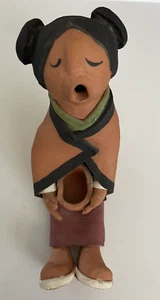 Juan Sandoval signed, clay terracotta, Native Woman ~ Pueblo. - Picture 1 of 6