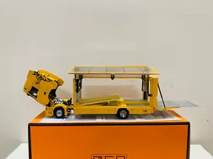 GCD Scania 730 S Enclosed Double Deck Tow Truck 1/64 DieCast Model Yellow Model - Picture 1 of 11