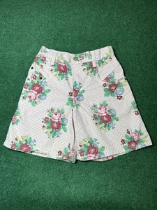 90s Floral Palmetto’s Shorts Denim Guess Style waist 22 inches cute hipster - Picture 1 of 7
