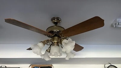 Casablanca Four Seasons 48” Ceiling Fan 4222T Glass Not Included  “Flick Ctrl” - Image 1 of 4