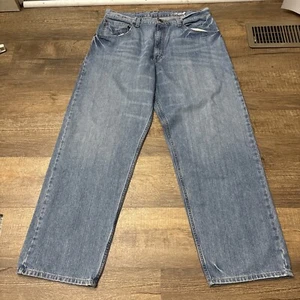 Vintage Levis Silvertab Jeans Baggy Fit WIDE LEG 36x32 VTG 90s Y2K Denim Blue - Picture 1 of 11
