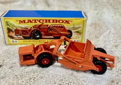 MATCHBOX K-6 ALLIS-CHALMERS EARTH SCRAPER - Image 1 of 4