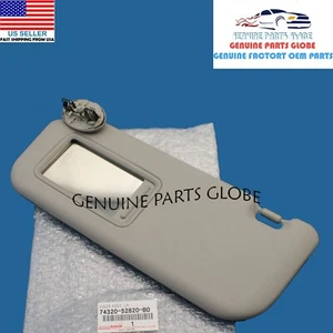 ORIGINAL FABRICANTE DE EQUIPOS ORIGINALES SCION 08-14 xD GRIS CONDUCTOR IZQUIERDO VISERA SOLAR CON ESPEJO 74320-52820-B0 - Imagen 1 de 3