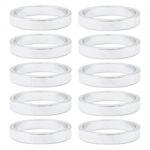 ORIGIN8 BIKE BICYCLE HEADSET SPACER ALY 5mm x 1in SILVER BAG of 10 - Picture 1 of 1