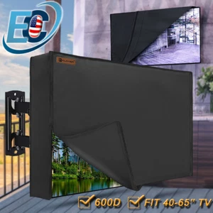 30"-65" Outdoor Waterproof TV Cover Weatherproof Flat LED Screen Protector 600D - Picture 1 of 16