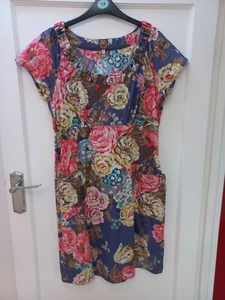 Joules Flower dress 100% Cotton - size 14 - Picture 1 of 3