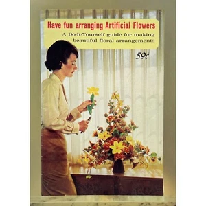 Flower Arranging DIY Guide Vintage 1960s Have Fun With Artificial Flowers - Imagen 1 de 7