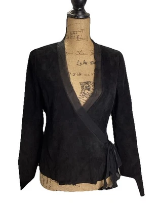 Ralph Lauren коллекции фиолетовый ярлык 100% ягненка замши шелк короткая куртка 6 Топ - Изображение 1 из 4