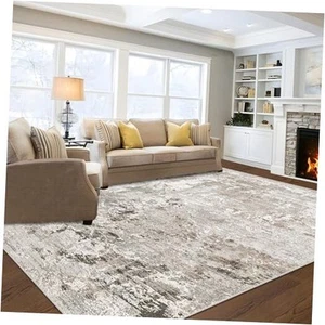 Washable Rug 5x7 Area Rugs: Abstract Rugs for Living Room Soft Non-Slip - Picture 1 of 8