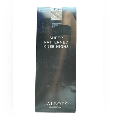 Hasta la rodilla Talbots con estampado transparente en desnudo mediano Foto 1 de 2
