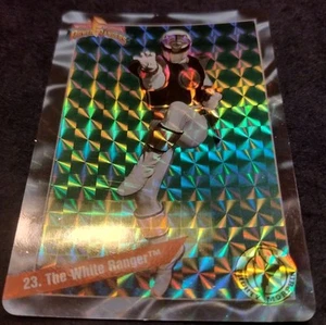 1995 Cardzillion Power Rangers #23 The White Ranger carta di vendita olografica HTF - Foto 1 di 9