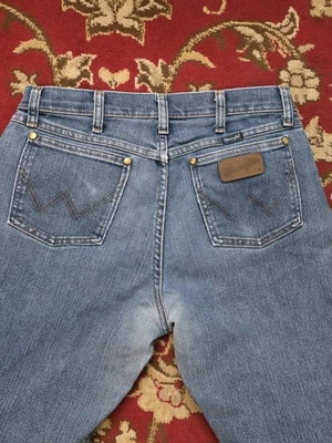 Vintage Wrangler Cowboy Cut Regular Fit Jeans - Classic Blue Denim 31x32 USA - Image 1 of 4