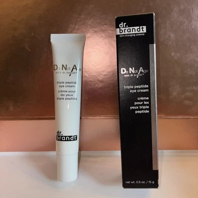 Dr. Brandt Do Not Age DNA Triple Peptide Eye Cream .5oz  NIB (minor box squish) - Image 1 of 4