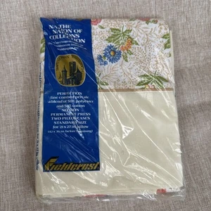 Vintage Fieldcrest Pillowcases Standard Floral Smithsonian Nation of Nations NOS - Picture 1 of 6