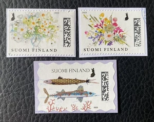 Lot de 3 timbres de Finlande année 2025 Sur Frag - Stamps Briefmarken N64 - Imagen 1 de 1