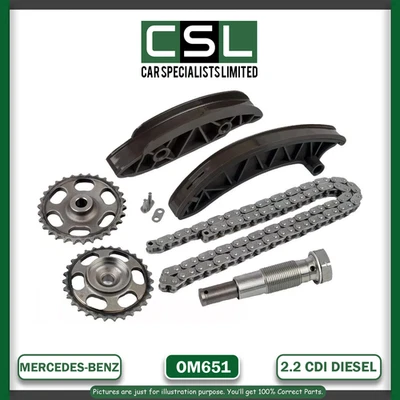 KIT CADENA DISTRIBUCIÓN DIÉSEL MERCEDES BENZ SPRINTER VITO VIANO OM651 2.1 CDI Foto 1 de 4