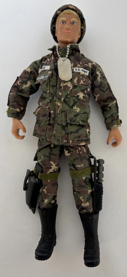 Figura de acción GI Joe Duke Talking 12” de alto 1993 casco etiquetas de perro armas sin probar Foto 1 de 4