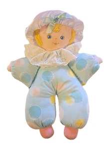 Vintage 1990 Cavaliere 12" Baby Doll Tessuto Morbido Shake Sonaglio Panno Morbido-LEGGI - Foto 1 di 15