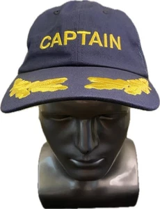 Men’s West Marine Dad Style Captain Anchor Strapback Baseball Cap  Blue - Picture 1 of 9