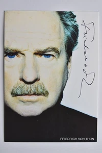Friedrich von Thun - - autografo originale - - circa 15x10 cm - cartolina autografata - Foto 1 di 1