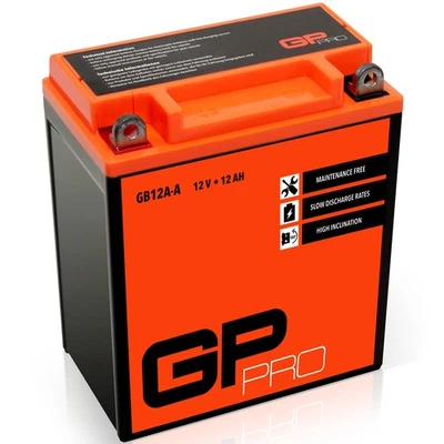 Batería 12V 12Ah GEL GP-PRO GB12A-A moto similar YB12A-A YB12A-B 51211 CB12A-A