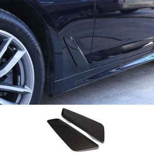 For BMW 5 Series 2018~2022 ABS Carbon Fiber Side Vent Fender Flank Cover Trim - Picture 1 of 5