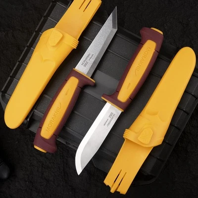 2Шт Morakniv Craftline основной красный и желтый кемпинг нож - Изображение 1 из 4