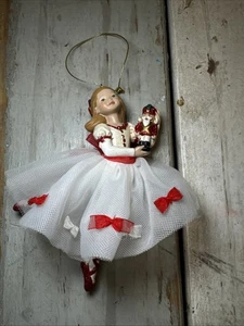 Kurt Adler (KSA) 5-1/2-Inch Resin Clara Nutcracker Suite Christmas Ornament - Picture 1 of 9