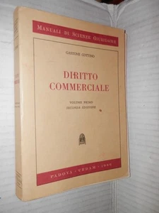 DIRITTO COMMERCIALE Vol I Gastone Cottino Cedam 1986 libro diritto manuale corso - Picture 1 of 1
